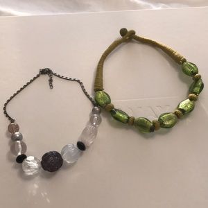 Two beaded necklaces